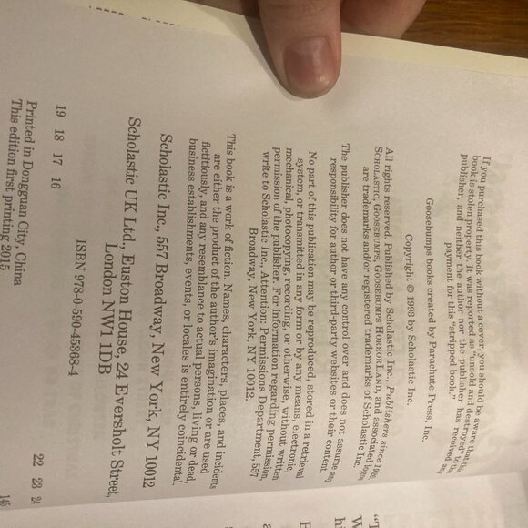 Vintage Book-Goosebumps Say Cheese and Die-RL Stine 2015 Print - Picture 2 of 4